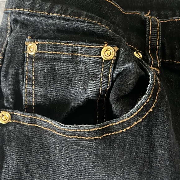 Diane Gilman Black Straight Leg Jeans - Picture 3 of 6